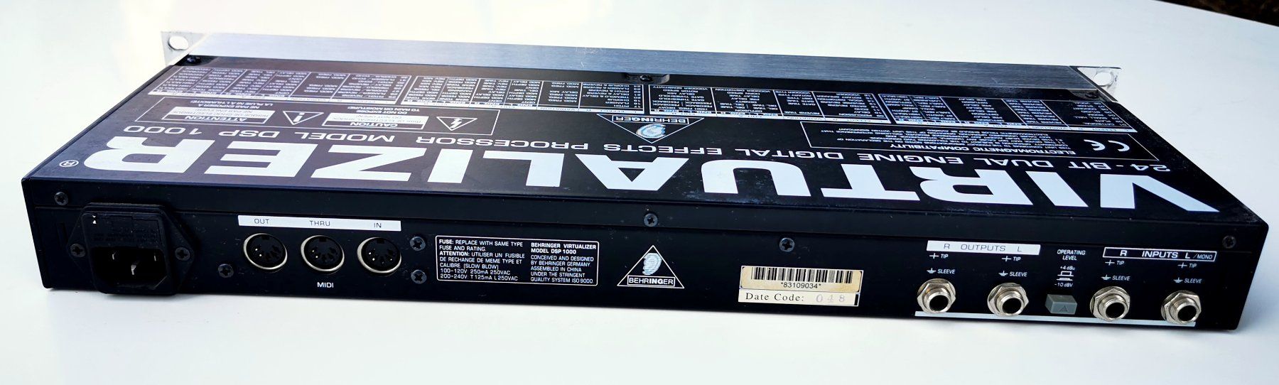 Behringer Equalizer: Behringer Virtualizer DSP 1000 Effekt Prozessor – Gebraucht aus Wohlen AG von Sreichmuth 7