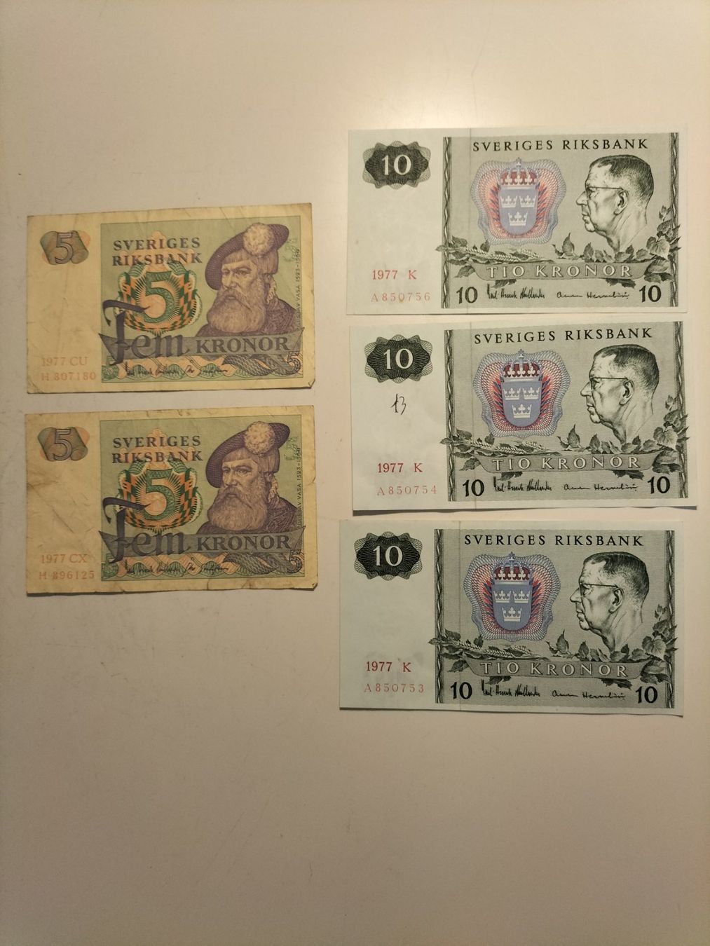 Banknoten: Schweden - Banknotensammlung – Gebraucht aus Innerberg von simon30432