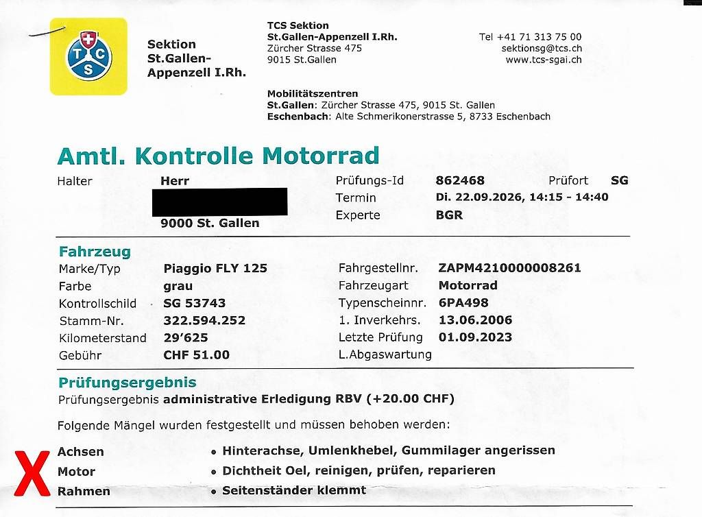 Scooters: Piaggio FLY 125 – Gebraucht aus St. Gallen von emoK 2