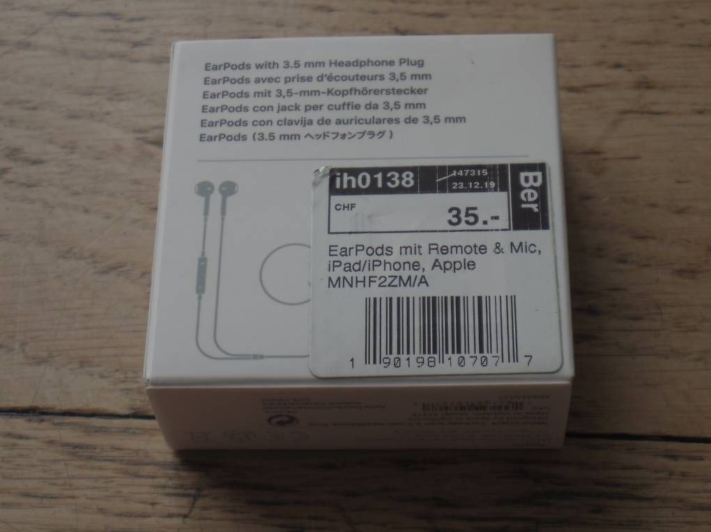 Apple Kopfhörer: Apple Earpods – Gebraucht aus Bern von korpuskel 1