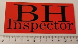 BH Inspector (Aufkleber, PVC)