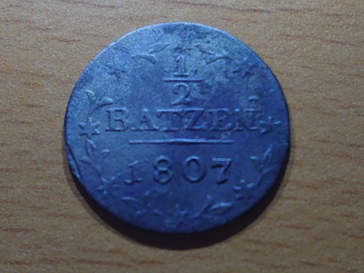 Tutti le monete: Aargau: 1/2 Batzen 1807 – Usato da Pfungen venduto da Aguti77 1