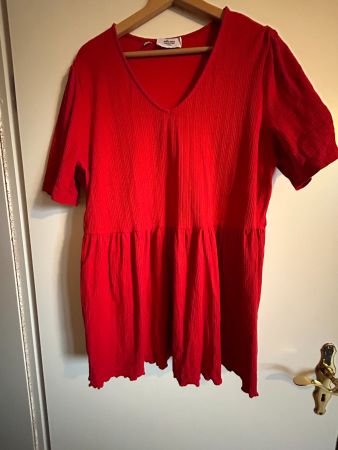 Tunika rot, Gr. 48/50 von Maite Kelly
