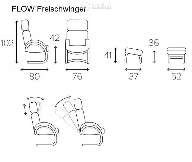 Poltrone: Freischwinger Relaxsessel Conform Flow mit Hocker – Usato da Lichtensteig venduto da pascalporchet 4