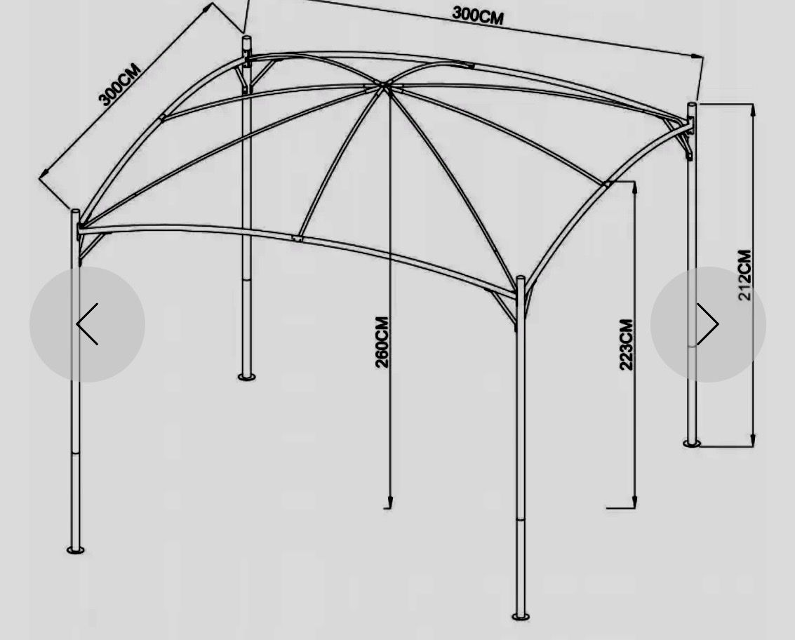 Zelte & Pavillons: Gartenzelt Pavillon, 3x3m, Grau – Neu (gemäss Beschreibung) aus Moosseedorf von fosy67 2