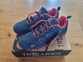 NEU Trollkids Wanderschuhe Trekkingschuhe blau/ Orange Gr 40