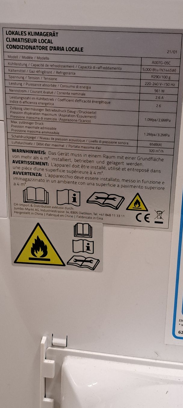 Climatiseurs: Klimaanlage / Klimagerät – D'occasion à Muri AG par Rocky14 6