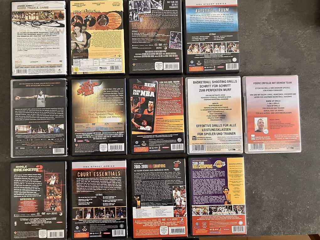 Alle DVDs: Sammlung Basketball DVDs – Gebraucht aus Zürich von Zueriost 1