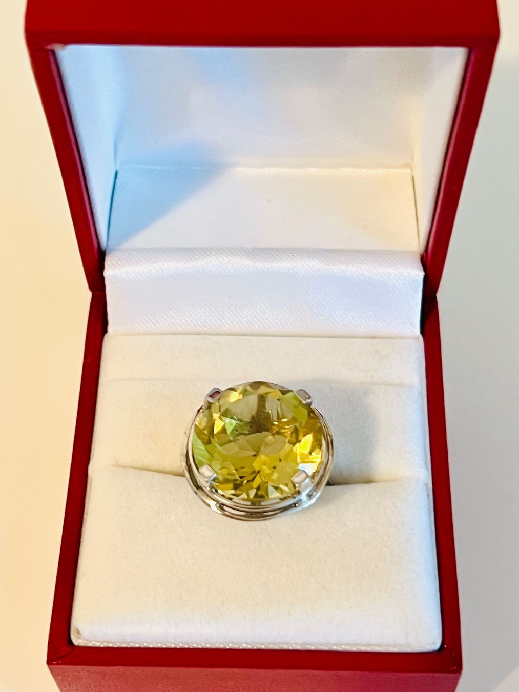 Anelli: Citrine Sterling Silver Ring – Nuovo (secondo la descrizione) da Rüschlikon venduto da topswissvintage 1