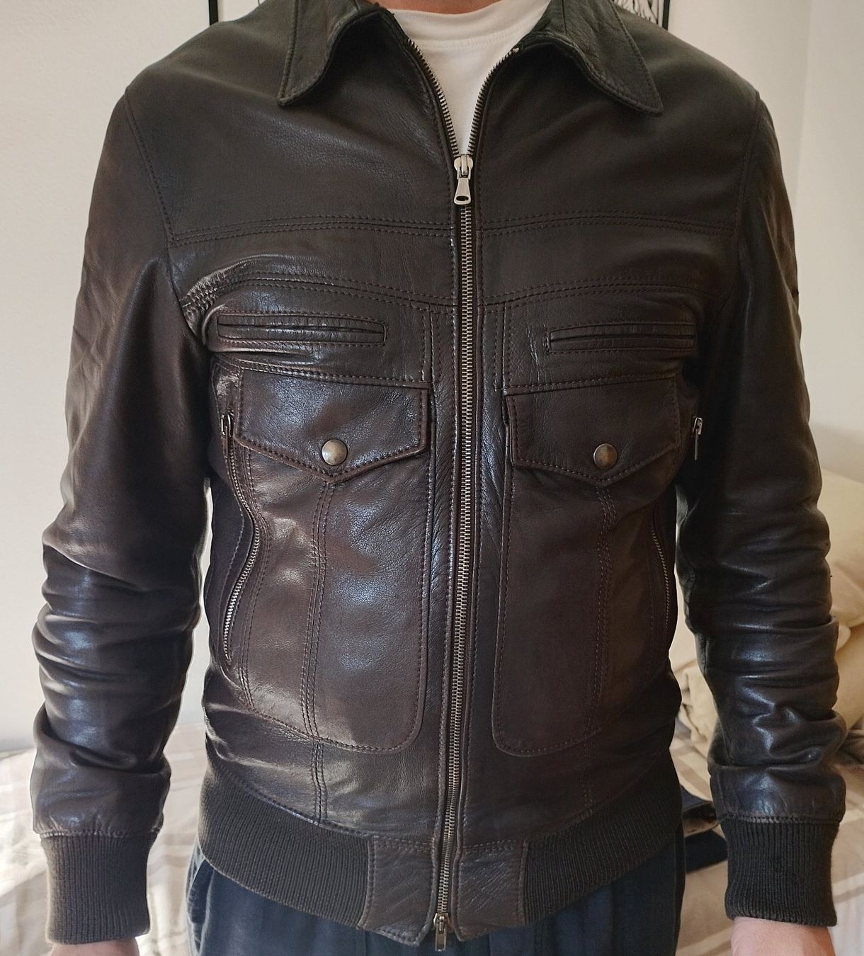 Giacche: lederjacke braun herren – Usato da Massagno venduto da cor_8nxp 4