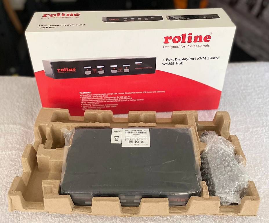 Unità & Adattatore: Roline DisplayPort USB 2.0, 1 utente - 4 PC – Usato da Viganello venduto da sco_j6qt 1
