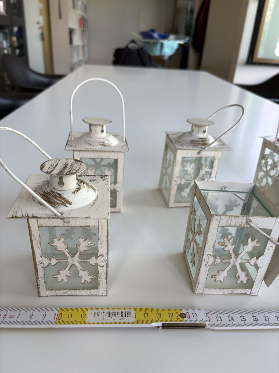 Lanterne: Windlicht / weiss / Gold / Shabby chic – Usato da Zürich venduto da seb_8rsb 1
