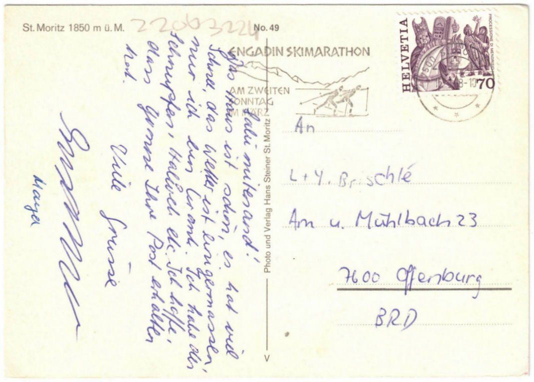 Cartes postales: St. Moritz - 6 Bild AK – D'occasion à Binningen par Mountainrider 1