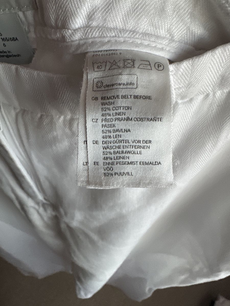 H&M Hosen: Sommerhose Leinen weiss Grösse 36 H&M – Gebraucht aus Buchs AG von tifena 2