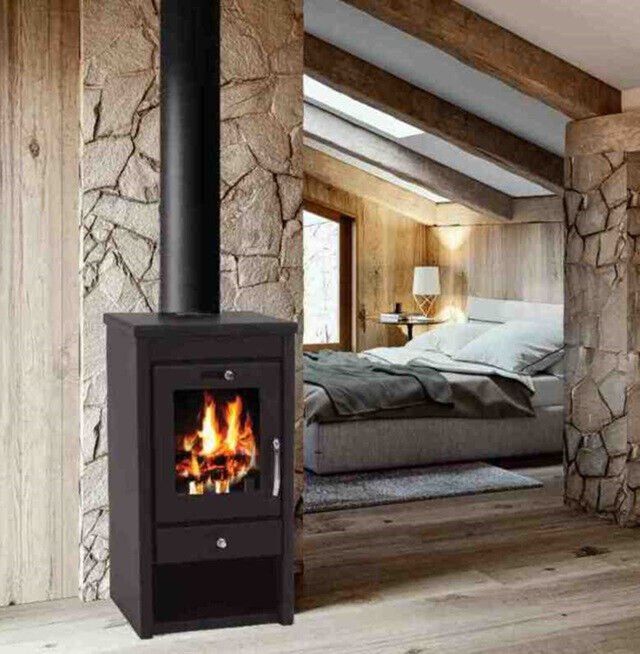 Camini: 56310 - Kaminofen 7kW mit Holzfach – Nuovo e nell'imballaggio originale da Wallenwil venduto da toesstal-vertrieb