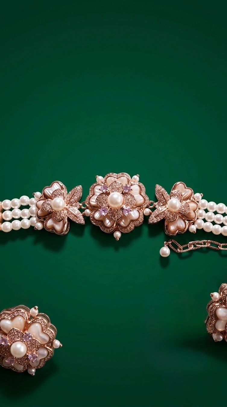 Altri gioielli: Parure Rêve de Pétales – Nuovo e nell'imballaggio originale da St-Maurice venduto da Sandrinette123