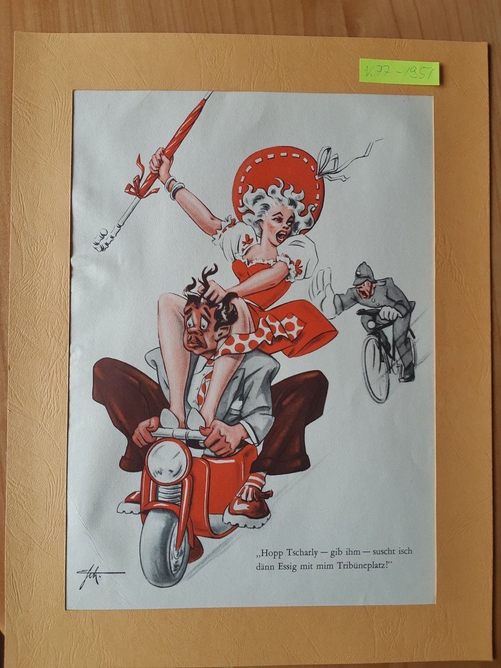 Grafica & Litografie: Nr. 19 original Litho Nebelspalter – Usato da Grindelwald venduto da carro5 1