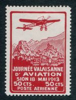 Vorläufer 1913* Flugpost X Sitten, ZS 675.00