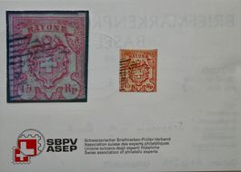 1852 Rayon III SBK Nr. 18 mit Befund Eichele.