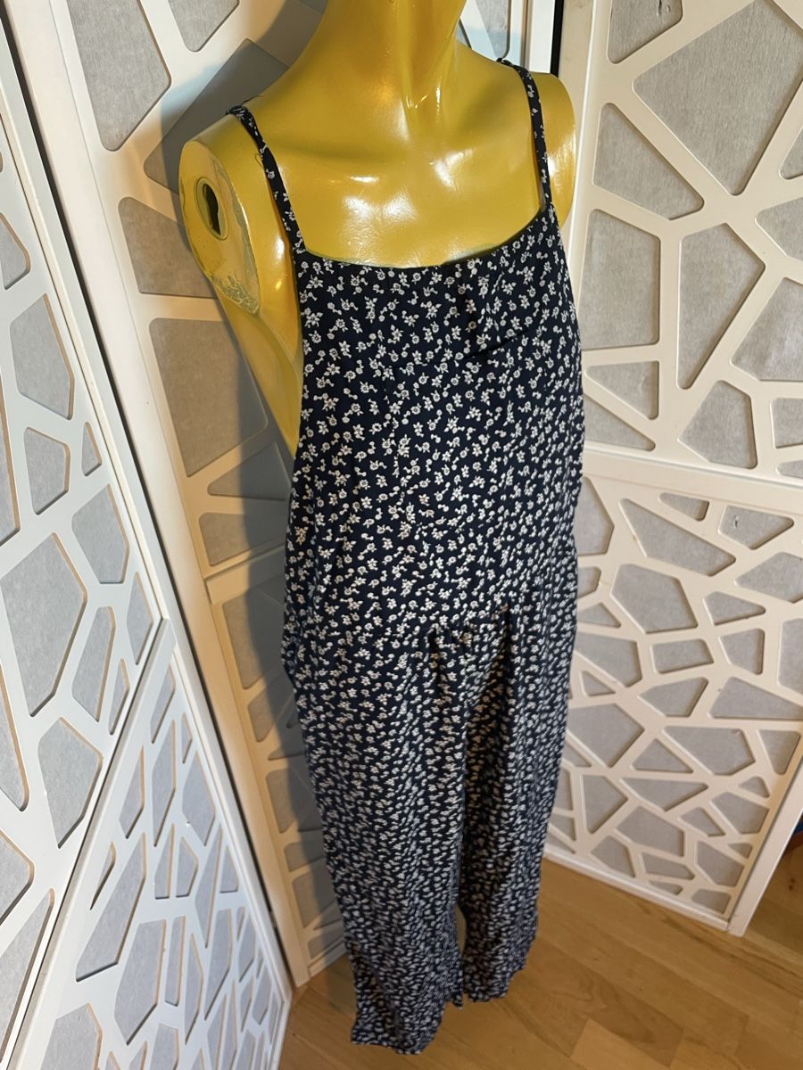 Tute: Combinaison bleue fleurie - taille M – Usato da Troinex venduto da Irisglo 3