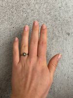Silberner Ring mit Stein
