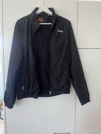 Schott NYC Black Lightweight Spring/Summer Jacket, Size M