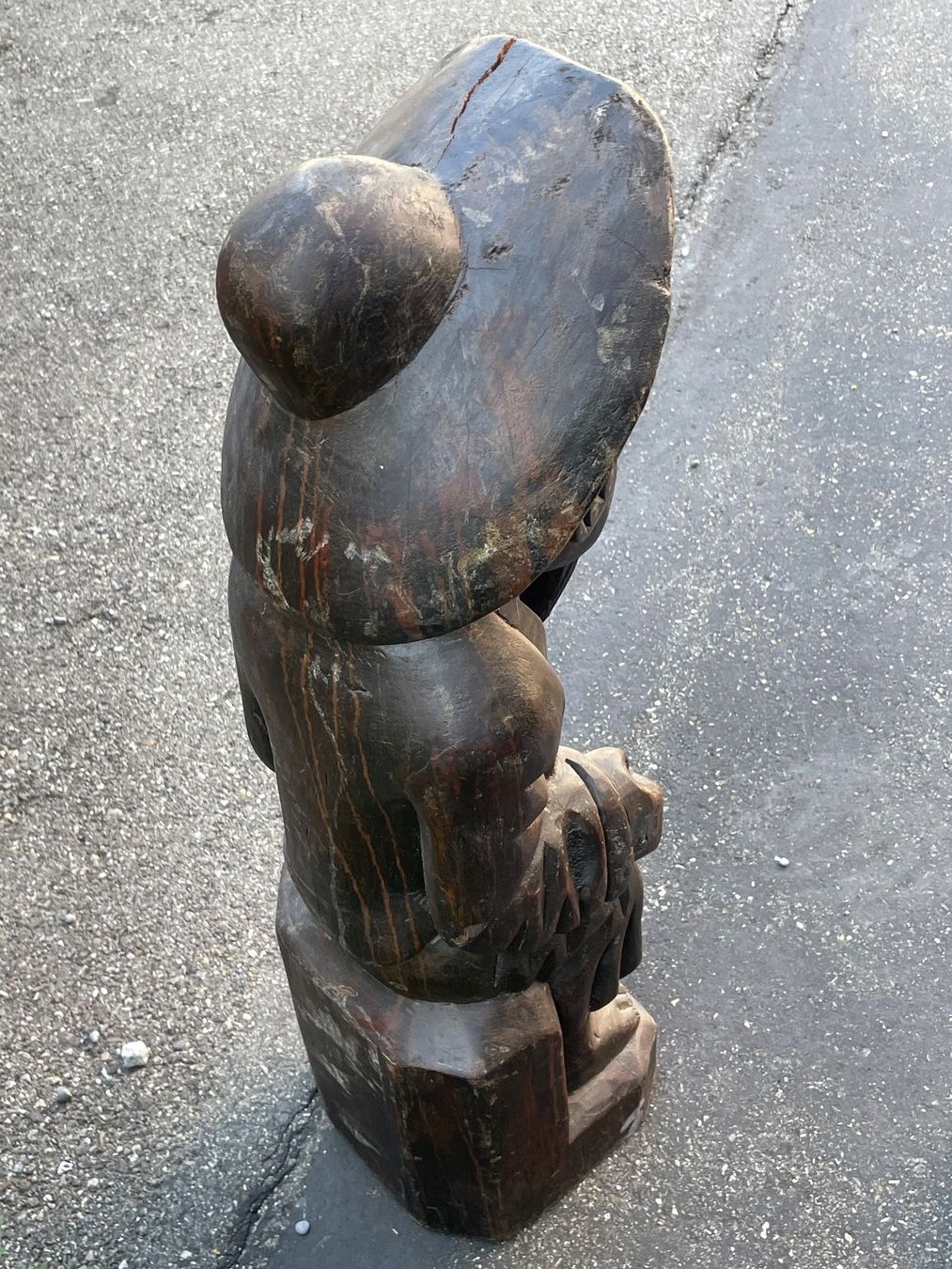 Skulpturen & Statuen: Vintage Holz Skulptur Asien – Gebraucht aus Zürich von Vintage-1993 7