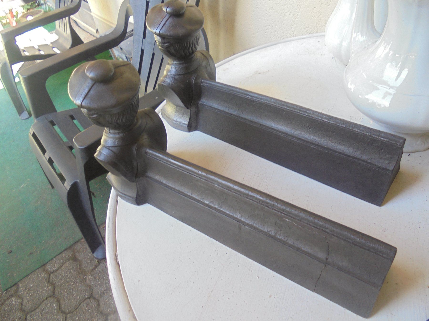 Sculture & Statue: Antike Kaminböcke ca. 1940 – Usato da Camorino venduto da Hunpete 2
