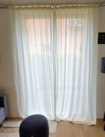 Vorhänge aus Biobaumwolle (8 Stück) Naturweiss 257cmx180cm