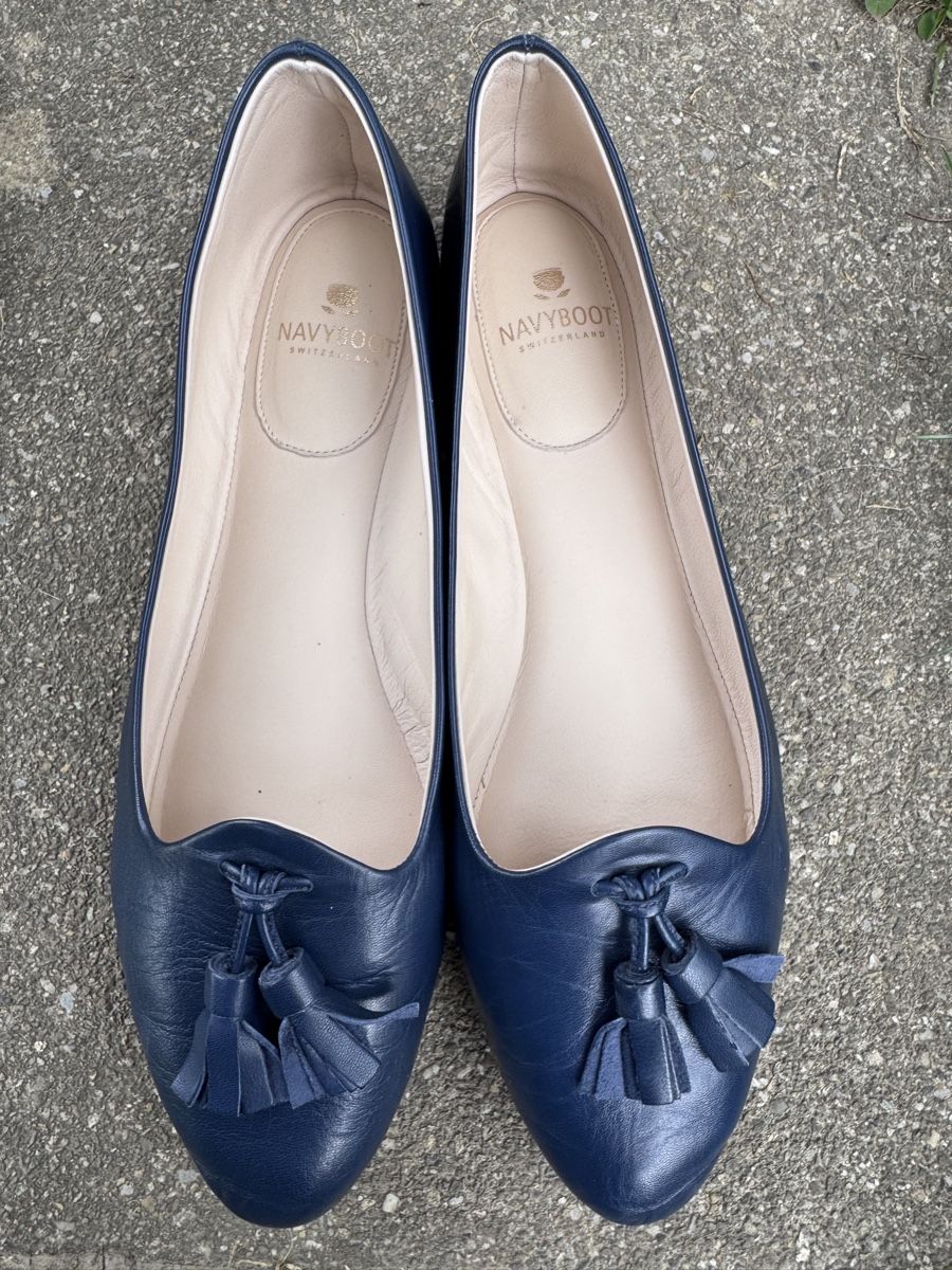 Navyboot Scarpe da donna: Navyboot Ballerinas, dunkelblau, Grösse 39, – Usato da Tann venduto da Clemensthe5