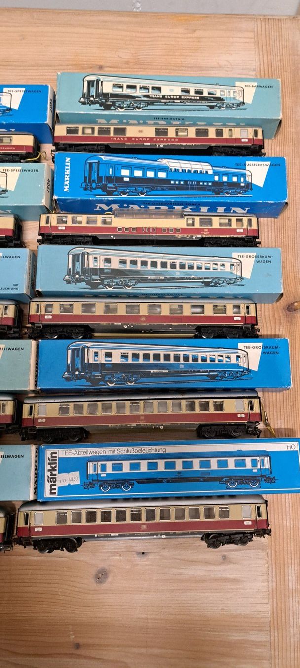 Märklin Modellini di ferrovie: 16 TEE Märklin Personenwagen – Usato da Urdorf venduto da Canyamel1 3