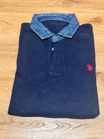 U.S. Polo Assn., Langarm-Shirt, Grösse L, royalblue,
