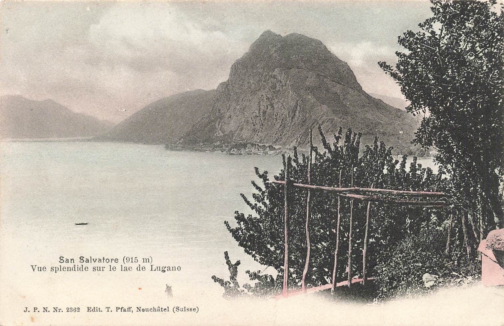 Cartoline postali: Lugano monte san salvatore – Usato da Biasca venduto da Blenio71