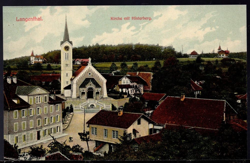 Langenthal Kirche mit Hinterberg Kaufen auf Ricardo