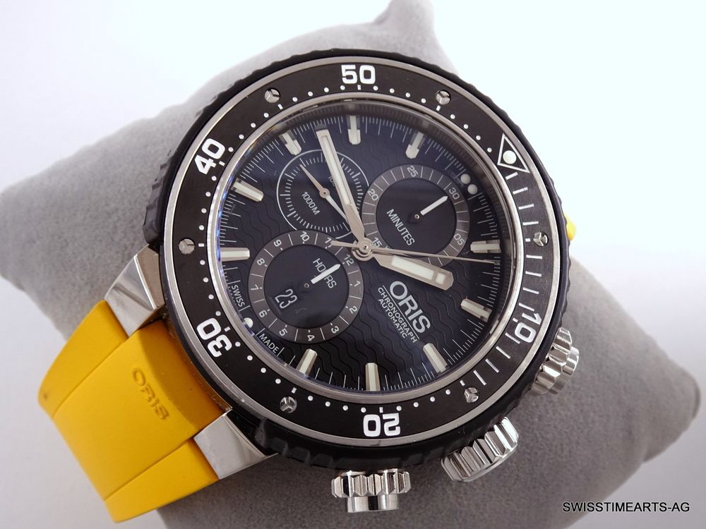 ORIS PRODIVER DIVE CONTROL CHRONO 7727 AUTOMATIK 1000M TITAN (Gebraucht ...