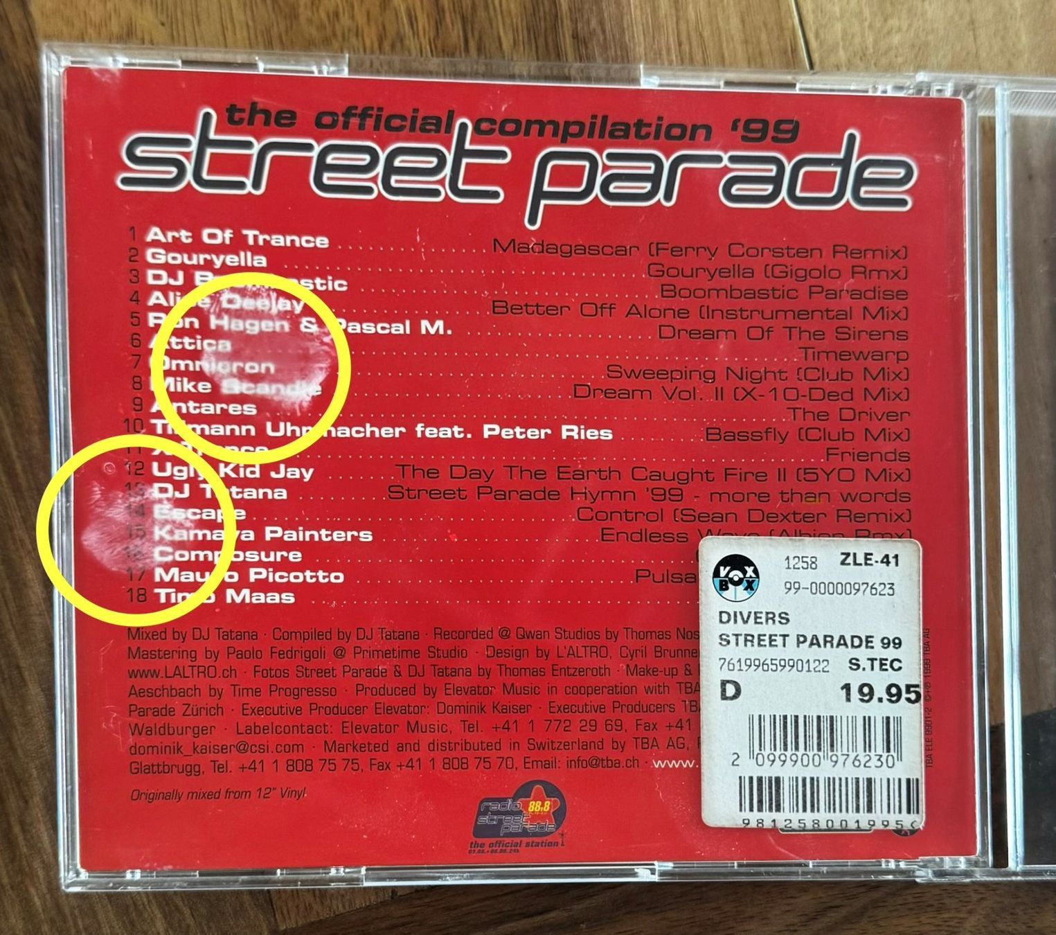 CD: Street Parade CD Sammlung 1998–2006 – Usato da Dällikon venduto da Arkana_23 5