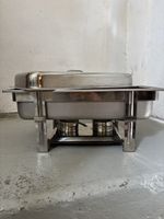 Chafing Dish Edelstahl mit zwei Brennern gebrauchter Zustand