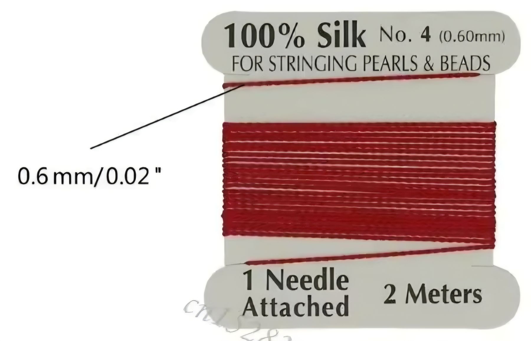 Cordicelle & Fili: Perlseide mit Nadel 0,60mm, 2 Meter, 20 Farben – Nuovo e nell'imballaggio originale da Menziken venduto da Mirager 3