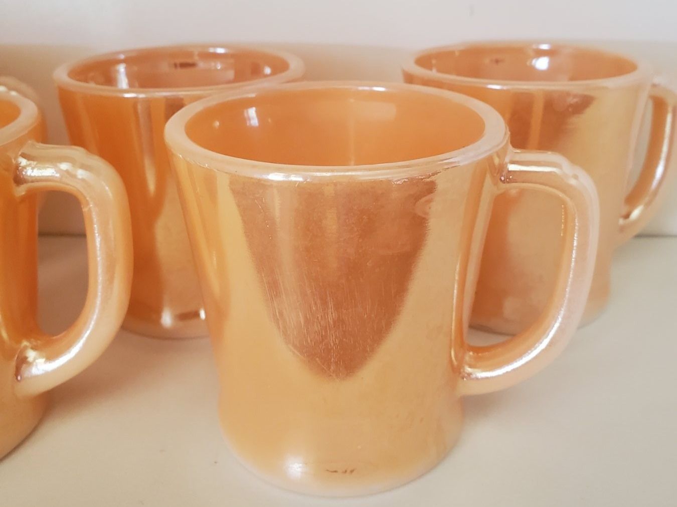 Tazze: Tasse Fire King peach luster – Usato da Rennaz venduto da La_malle_du_dauphin 1