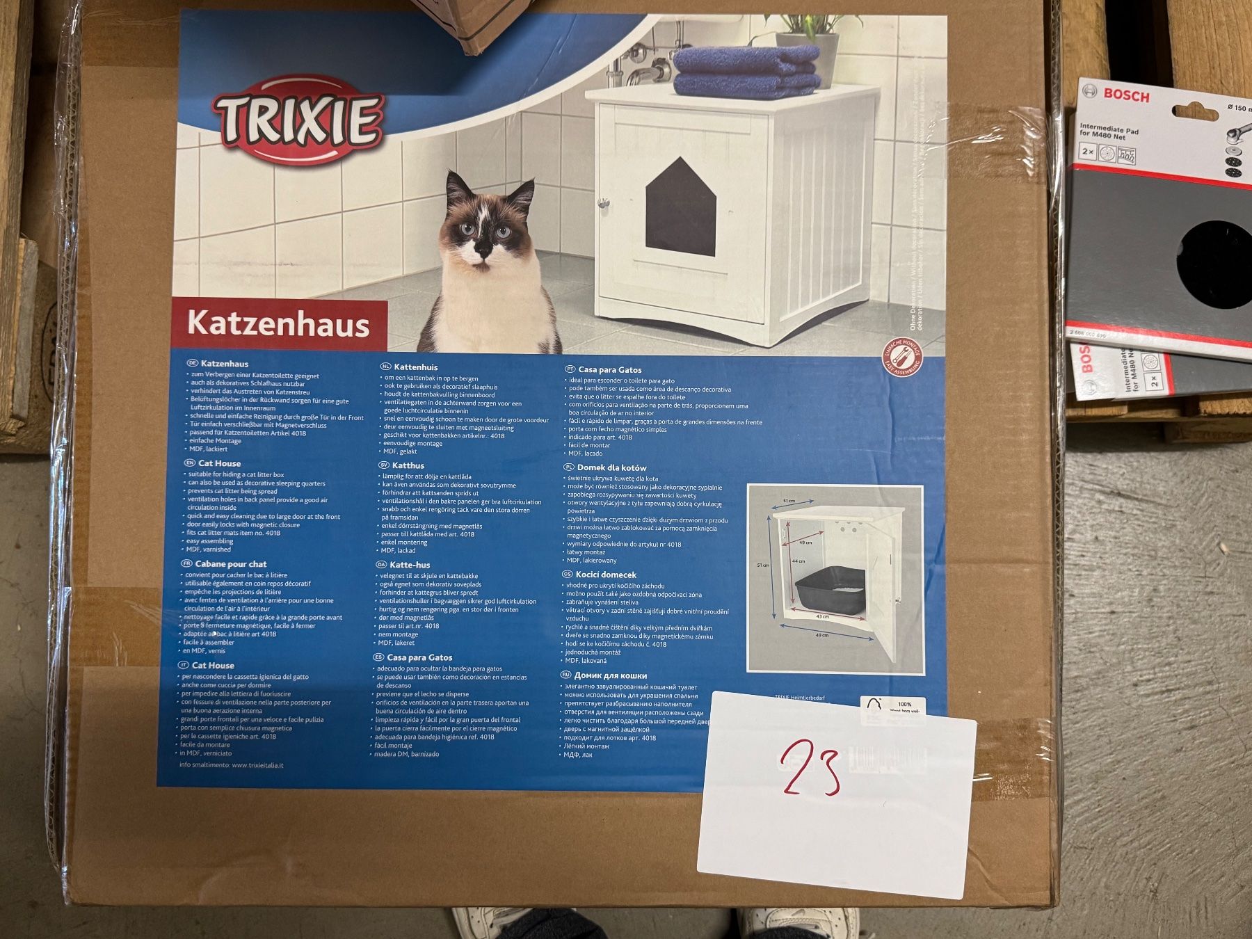 Trixie Cucce & Letti: TRIXIE Katzenhaus Mieze – Nuovo e nell'imballaggio originale da Diessenhofen venduto da Osio