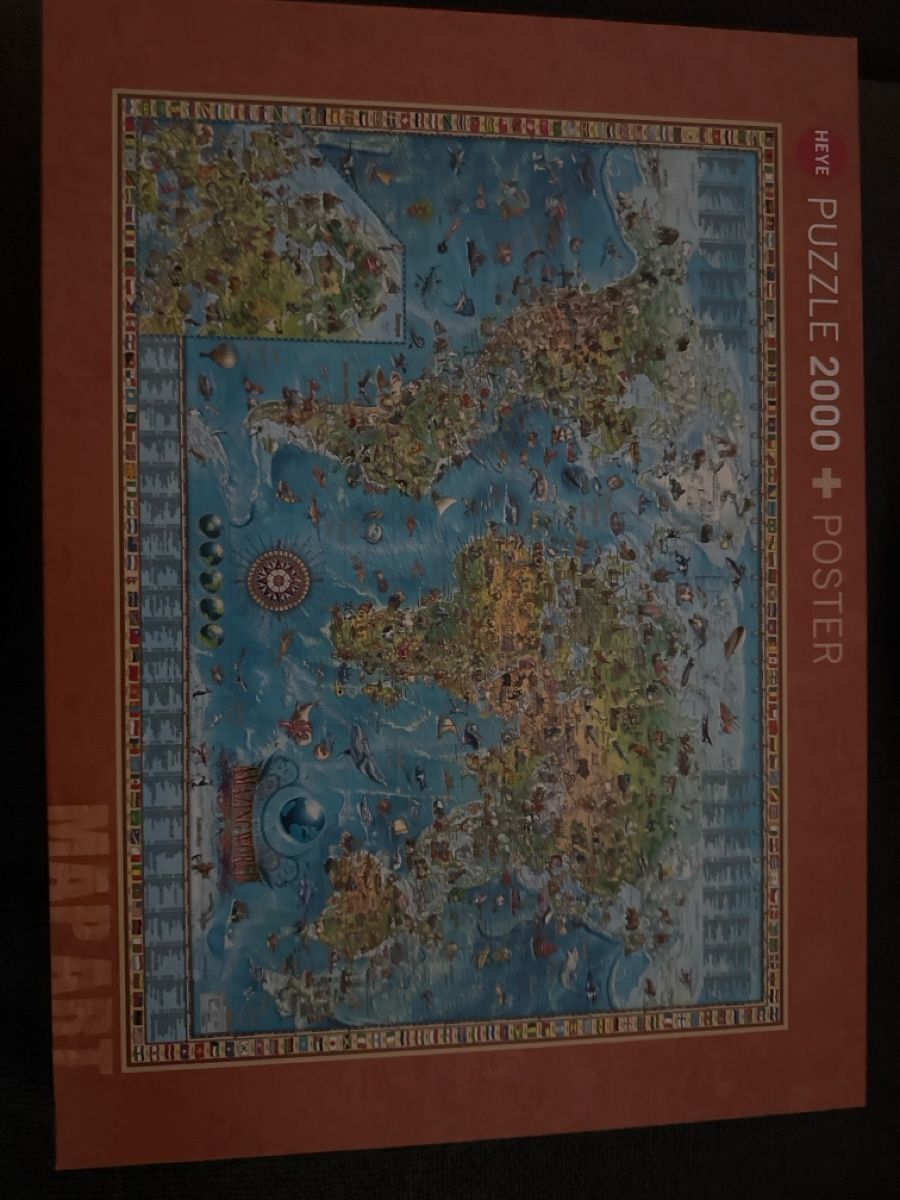 Heye Puzzle: HeyPuzzle 2000 Teile + Poster mit Karte – Nuovo (secondo la descrizione) da Zürich venduto da Rae0850