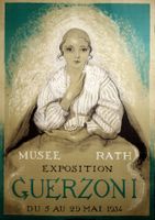 MUSEE RATH - Exposition Guerzoni 1934 Original Plakat