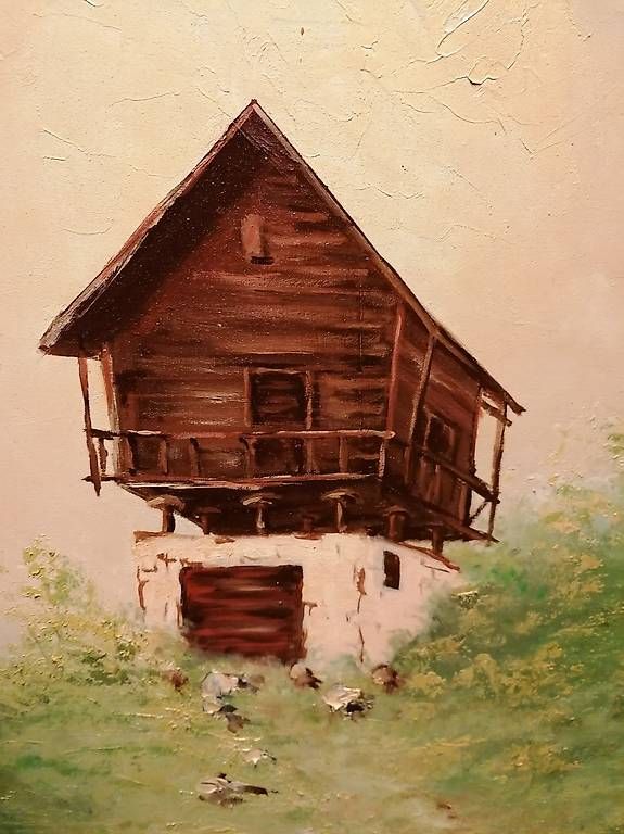 Dipinti: Le chalet du Pays d'en haut. – Usato da St. Maurice venduto da Benoit12 1