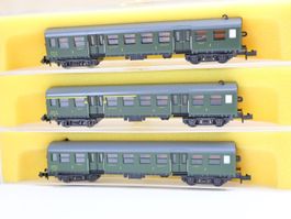 Minitrix 3 x SNCF Personenwagen Set N 3023/24/25
