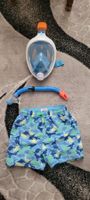 LOT Short de bain garcon 10 ans & Masque snorkelings/ Tube