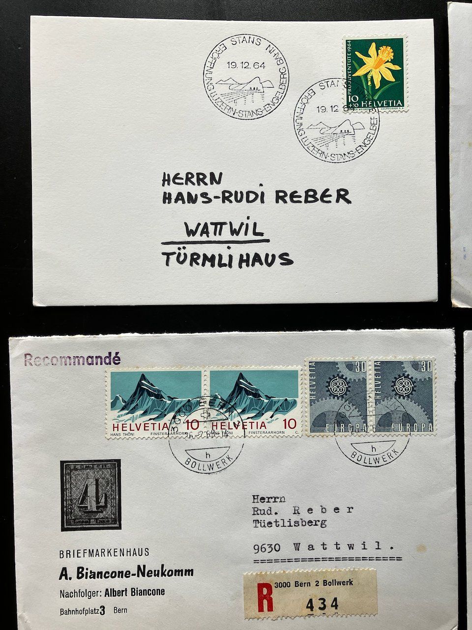 Tutti i francobolli: Diverse Belege 1964-68 – Usato da Nesslau venduto da zueri6 1