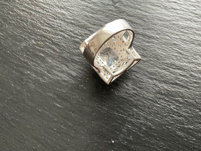 Anelli: Silberring Cocktailring mit Zirkonia – Usato da Moosseedorf venduto da MarcPSahli 2