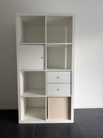 Regal IKEA Kallax weiss mit Türen und Schubladen