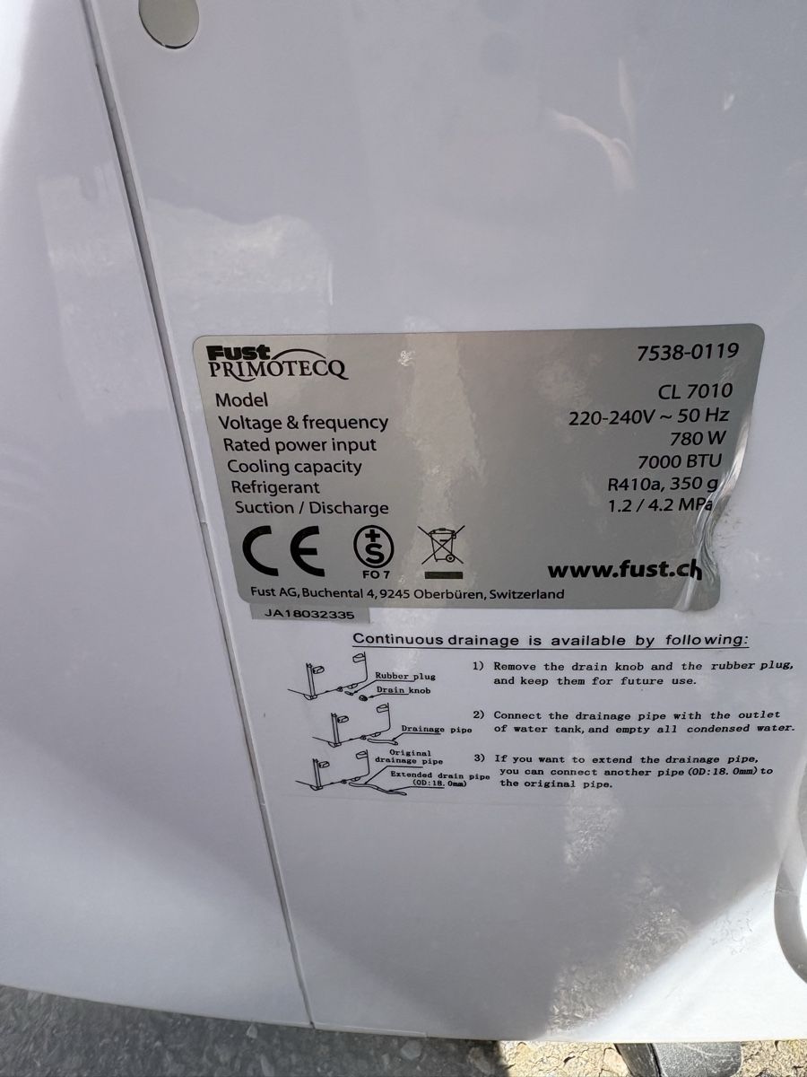 Primotecq Climatiseurs: Klimagerät – D'occasion à Niedermuhlern par and_jz6h 1