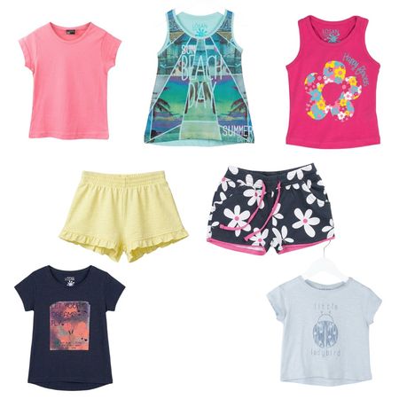 Lot 7 pièces été fille 6 ans LOSAN – neufs avec étiquettes